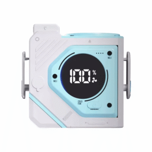 Outdoor Waist Mounted Fan with Replaceable Battery Unlimited Battery Life, Neck Fan Mounted Multifunctional Power Bank Fan Light