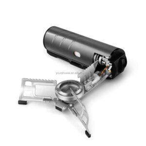 Outdoor Folding Portable Camping Gas Stove Survival 2600w Camping Equipment Camp Cooking Supplies Cassette Style Stove